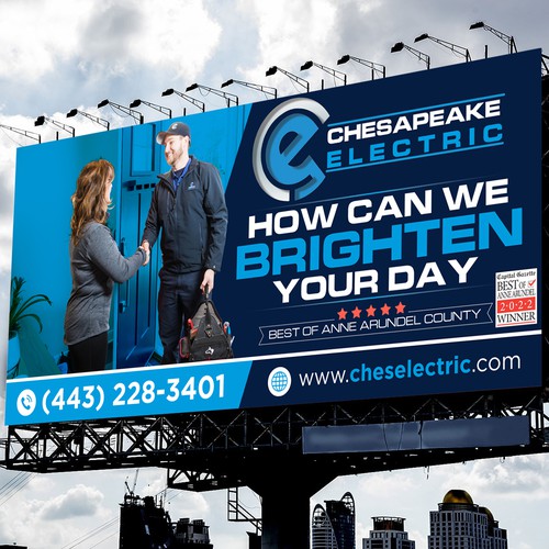 Chesapeake Electric Billboard Design by icon89GraPhicDeSign