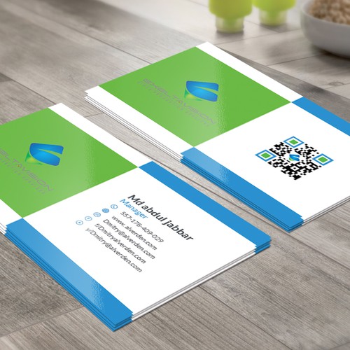 Business Card to represent THREE Service Divisions Design by Twin Ashek Masum