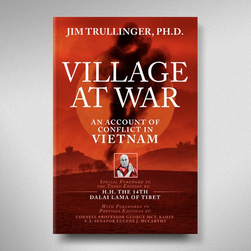 Cover for Third Edition of Classic Work on the Vietnam War. Special Foreword by H.H. the Dalai Lama. Design by Sam Arts Studio