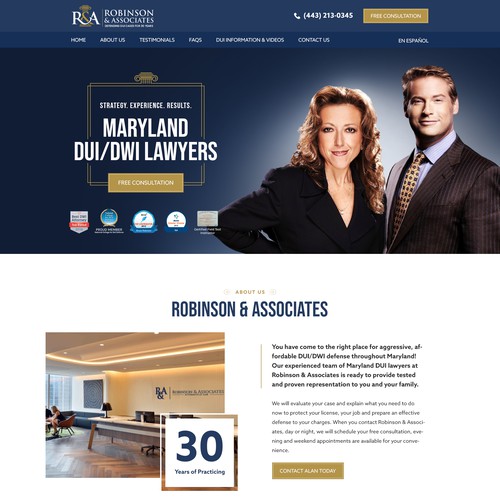 Designs | DUI Lawyer Landing Page | Web page design contest