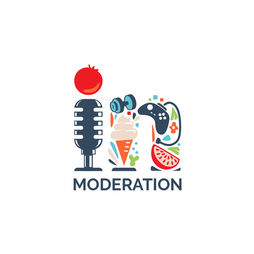 Update a logo for a fun health based podcast - In Moderation Design by rifzdesign