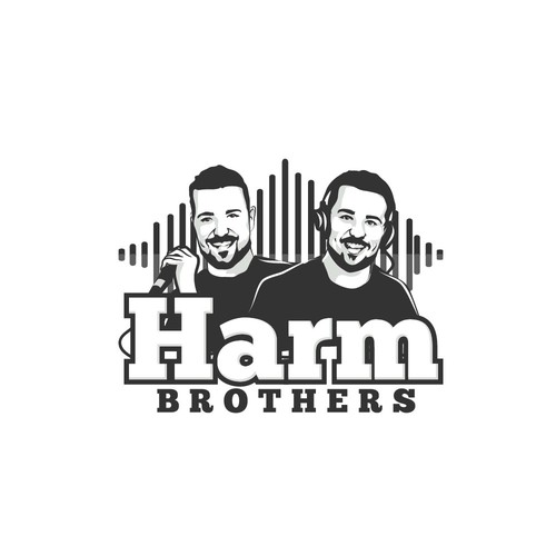 "Zwillingsbrüder die als DJ auftreten suchen ein Logo" winning Logo design