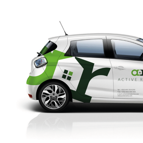 Rebrand capturing logo for real estate firm Active Realty  Design by pulestar