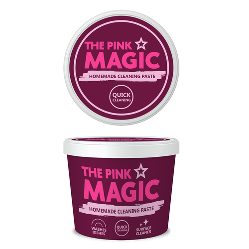 Cleaning paste packaging design Design by Leila Amorim