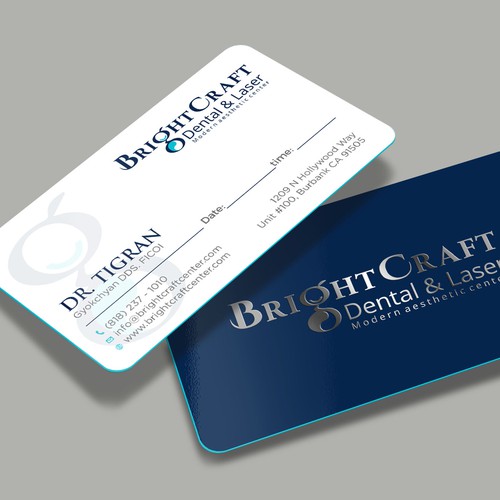 Modern Dental and Medical SPA business card Design réalisé par RENEXIT