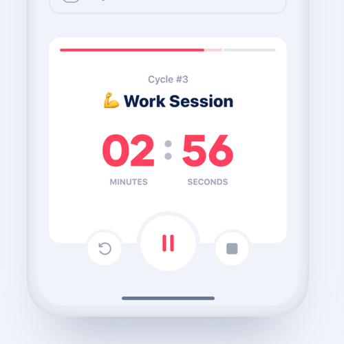 Design a beautiful Pomodoro app Design by Alex Leshchenko