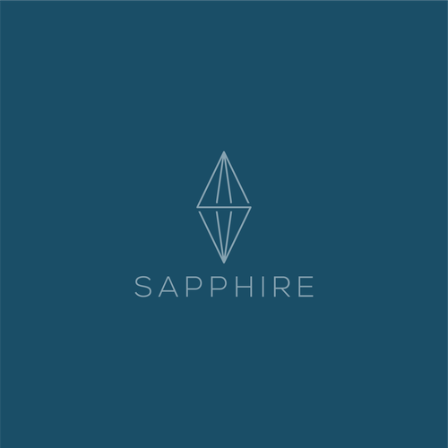 Sophisticated logo for high end medspa incorporate a ‘jewel/gem’ looking image in a tasteful way. Design by Floretnet