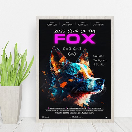 Design di Life360 2023 Year of the Fox Poster di Sketch Media™