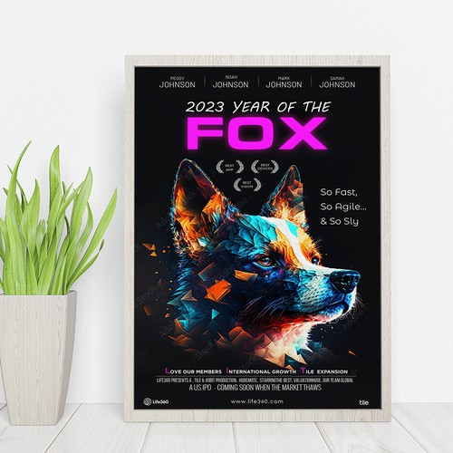 Life360 2023 Year of the Fox Poster Design by Sketch Media™