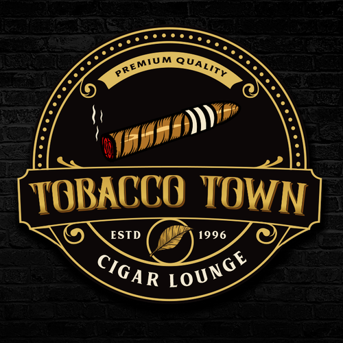 Cigar Lounge Logo Design and Identity Design by Agenciagraf