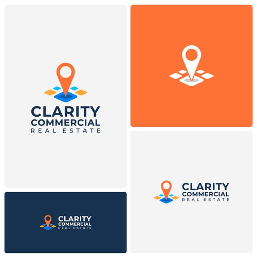 Logo + Brand Guide for Clarity Commercial Real Estate Design by Oranye Putih