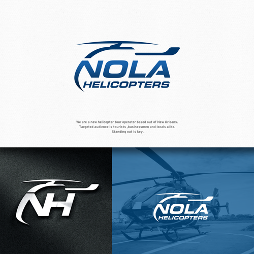 Helicopter Tour Company Logo Design by NayaraStudio®