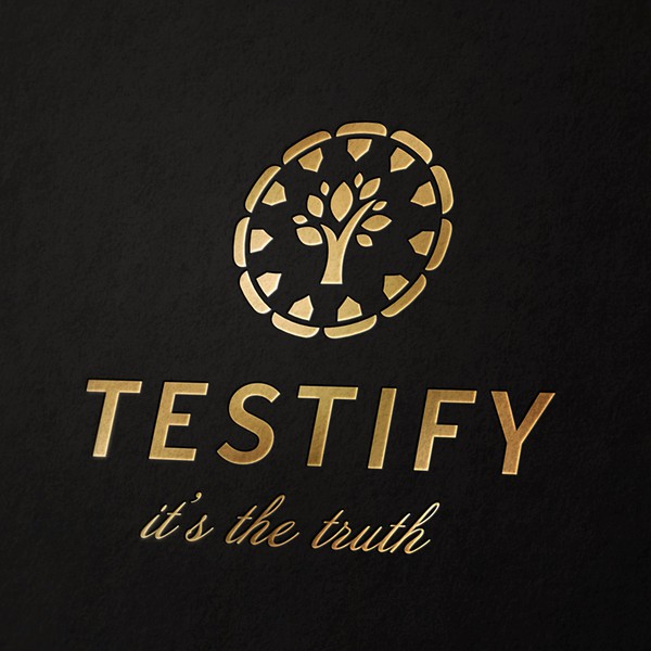 Design by Webchrome titled "Testify logo concept cosmetique "
