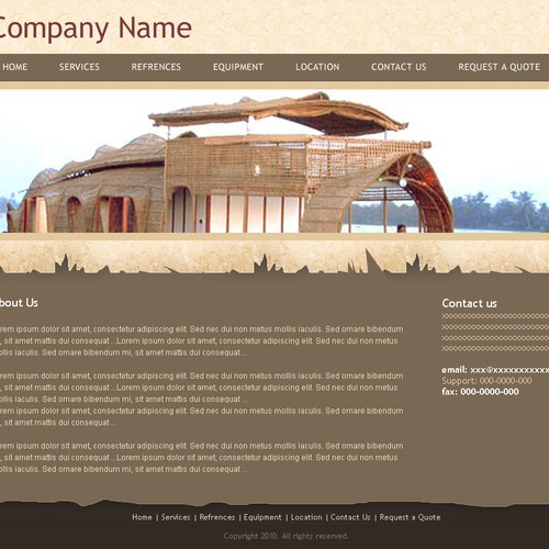 1-3 Page Website Template Design von vinodkhakra