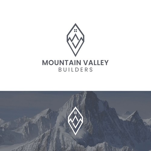 Custom Builder logo to appeal to high end clients. Design by noktah