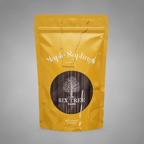 First ever production Maple Syrup Stick label Design by DimaZv