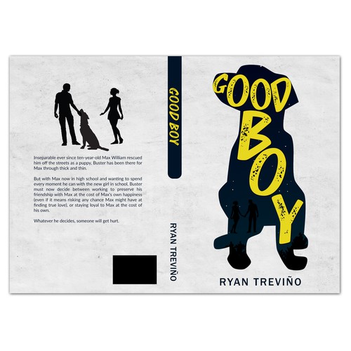 Book cover for dog novel Design by bravoboy