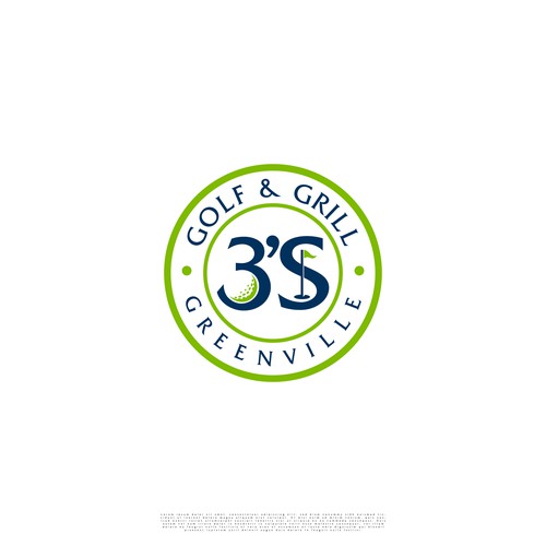 A logo for a fun, beautiful and affordable par-3 golf course. Design by Lyna™