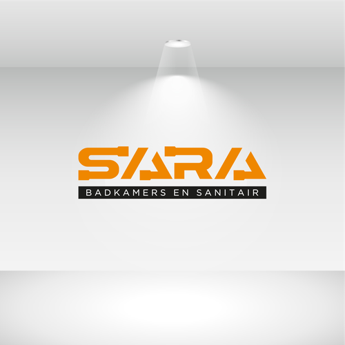 Logo moet SARA zijn ipv saar, letters moeten beeldmerk worden, ‘Badkamers & Sanitair’ eronder!! Design by MARSa ❤