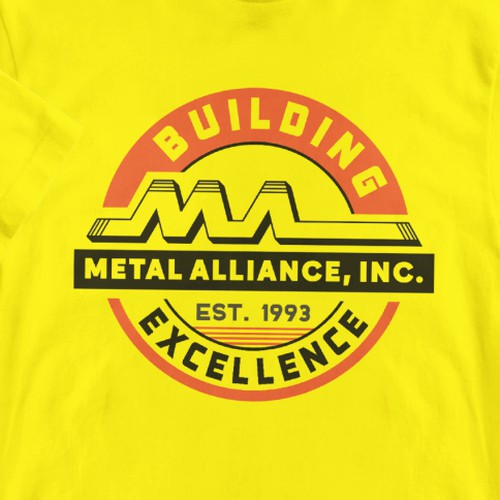 T-shirt design for high quality construction company Design by MariaSay