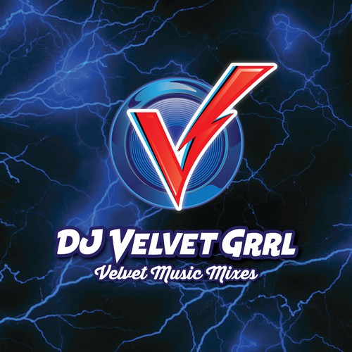 Help elevate my DJ brand! David Bowie inspired DJ Velvet Grrl wants your creative skill to help her take off! Design réalisé par Higher Graphics