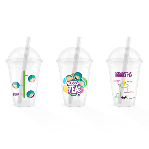 Bubble tea cup design (imilky), Product label contest