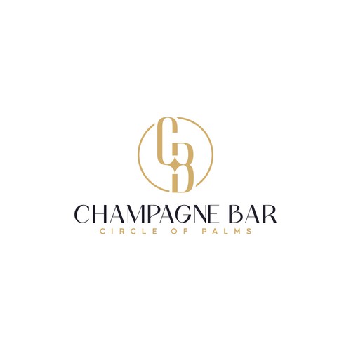 Luxury and modern Champagne Bar logo Design by TheLogo69