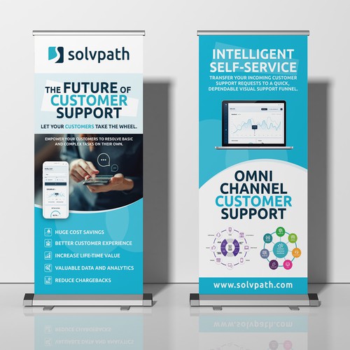 Self-Service Support Pop Up Banner Design by GrApHiC cReAtIoN™