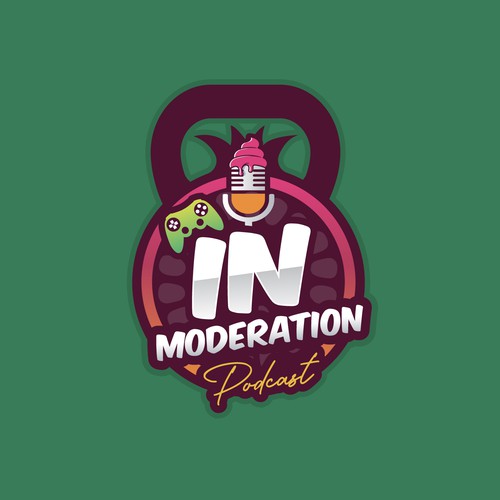 Update a logo for a fun health based podcast - In Moderation Design by teknique®