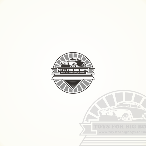 Design by Blud_one titled "Vintage cars - TOYS FOR BIG BOYS - LOGO CONTEST"