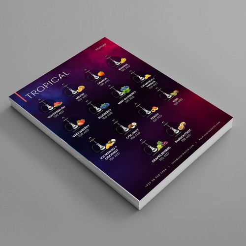 Flavor Menu Design Design by Logicainfo ♥