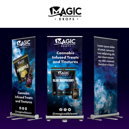 Magic 3 Sided Banner Design by WeronikaDesign