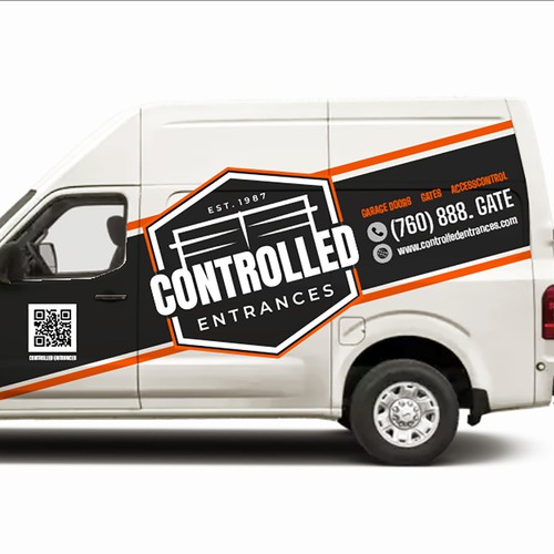 Eye Catching Van Wrap Design by D O'Malley