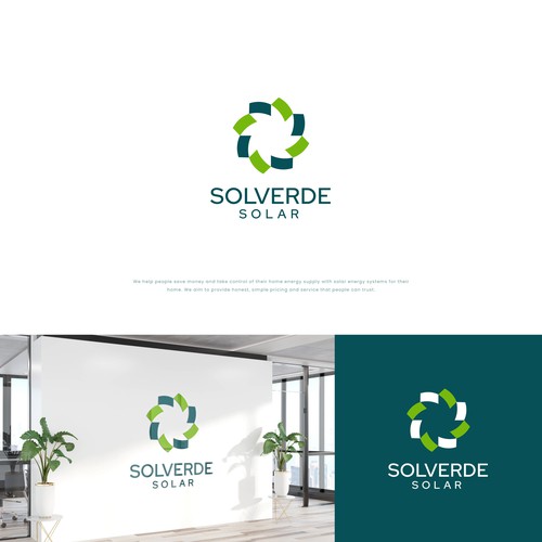 Clean logo for solar company Design by nupixelstd