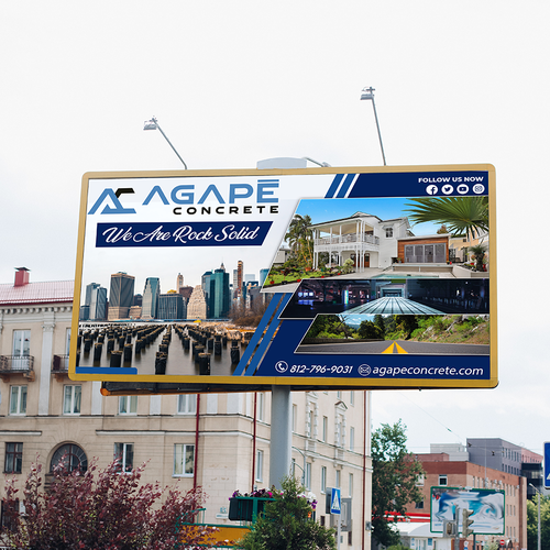 AN AMAZING CONCRETE COMPANY BILLBOARD NEEDED Aprox 14’ tall and 48’ wide Design by F.Zaidi