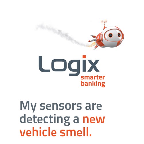 Custom font for Logix Federal Credit Union Mascot Design by Inspiremind