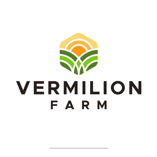 Vermilion Farm, new small farm logo and branding Design by Esui Studio