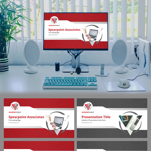 PowerPoint Template for security & technology startup Design by Wisden