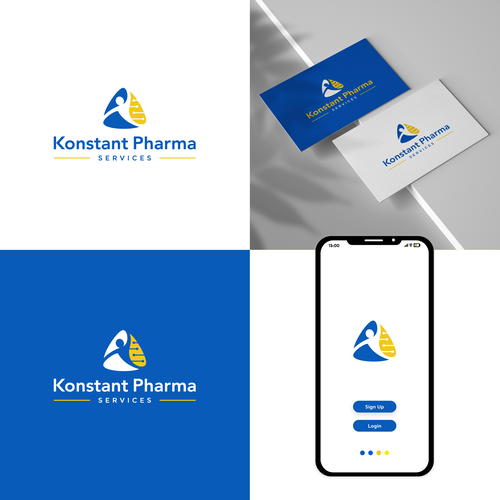 Konstant Pharma Logo Design by Lembayung Jingga™