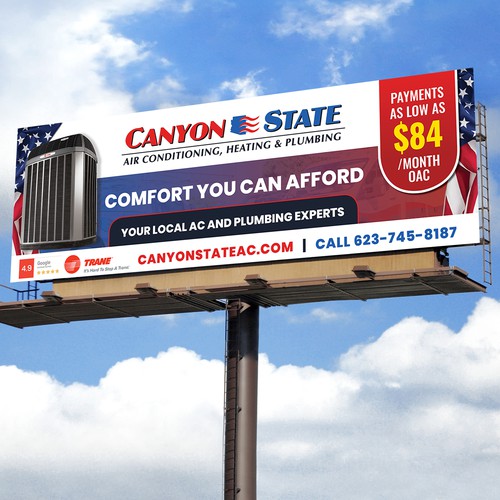 Design An Eye-Catching Billboard For An HVAC Company Design by Krishna Arts