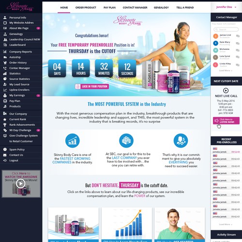 *** GUARANTEED PRIZE *** - New Website Template for MLM Company - NEW! Design by Hadiykk99