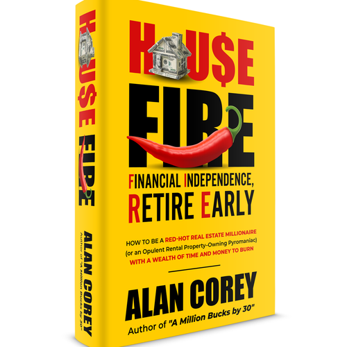 Eye-catching BOOK COVER with REAL ESTATE and EARLY RETIREMENT focus Design by Zeljka Vukojevic