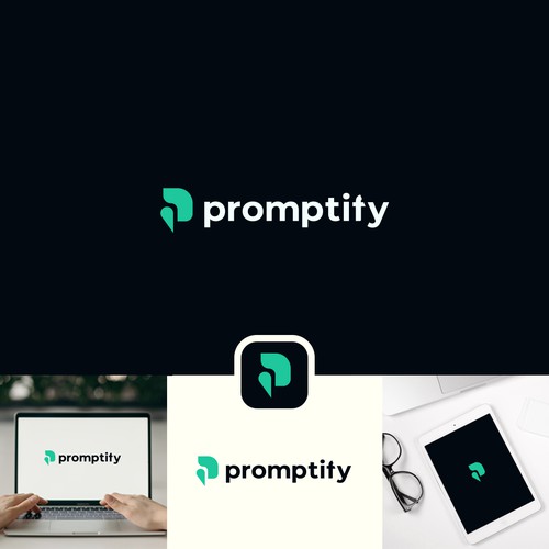 Modern, Simple and Sleek Logo for Promptify.com Design by MDSTUDIOS.™
