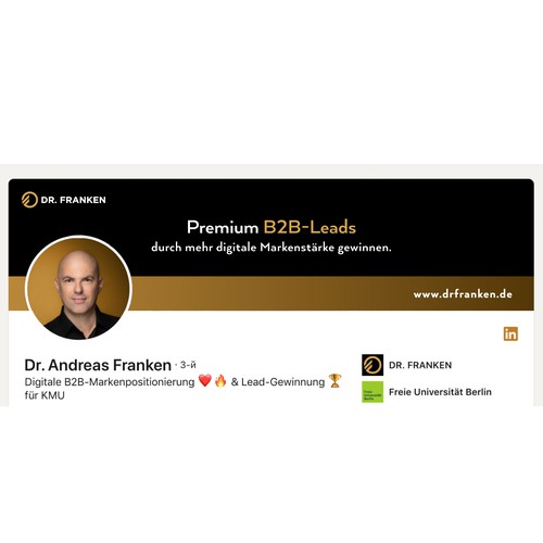 LinkedIn Header Image | B2B digital brand positioning and lead generation consultant Design by Anturium