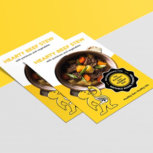 Recipe flyer template Design by ChinYii