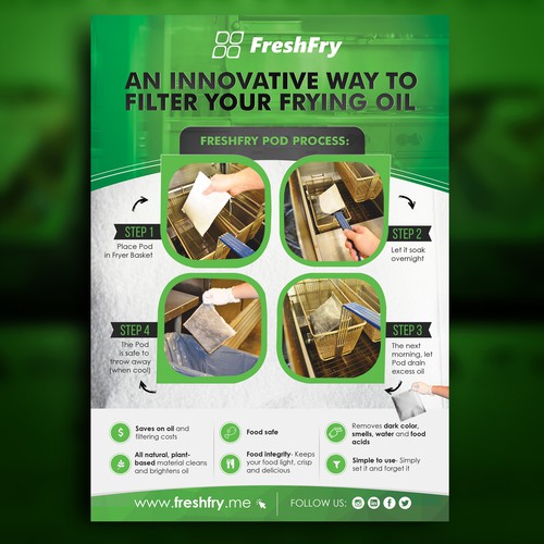 FreshFry Pod Flyer Diseño de *FBCTechnologies*