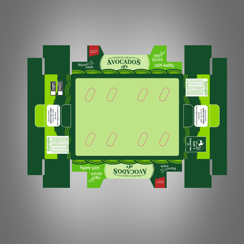 Avocado export box design Design by bn82design