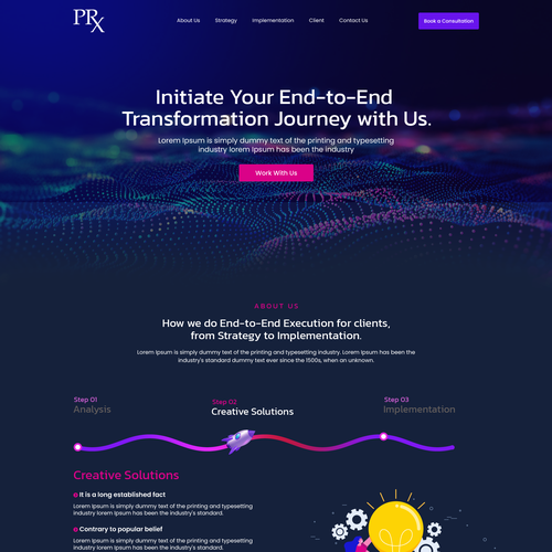 High-End Consulting Website Design Design by Web Hub