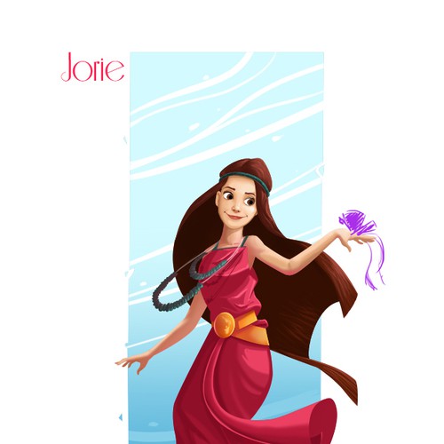 Turn a photo of my gf into a "Disney Princess" like illustration Diseño de glasshopperart