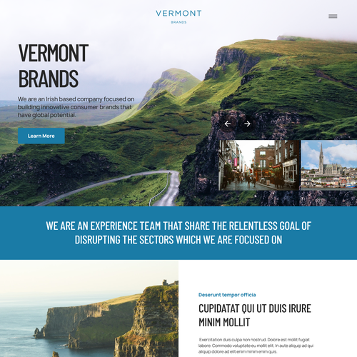 Proposition sur un concours de Design de landing page, réalisée par logogram ♬